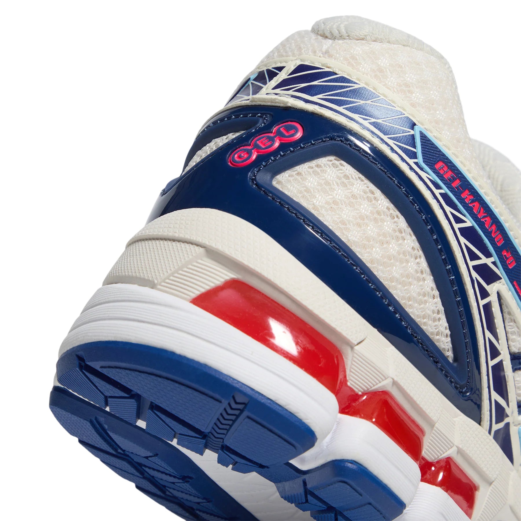 ASICS Gel-Kayano 20 Cream Blue Red 
