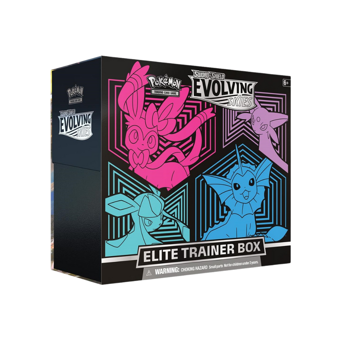 Pokémon TCG Sword & Shield Evolving Skies Elite Trainer Box (Glaceon/Vaporeon/Sylveon/Espeon)