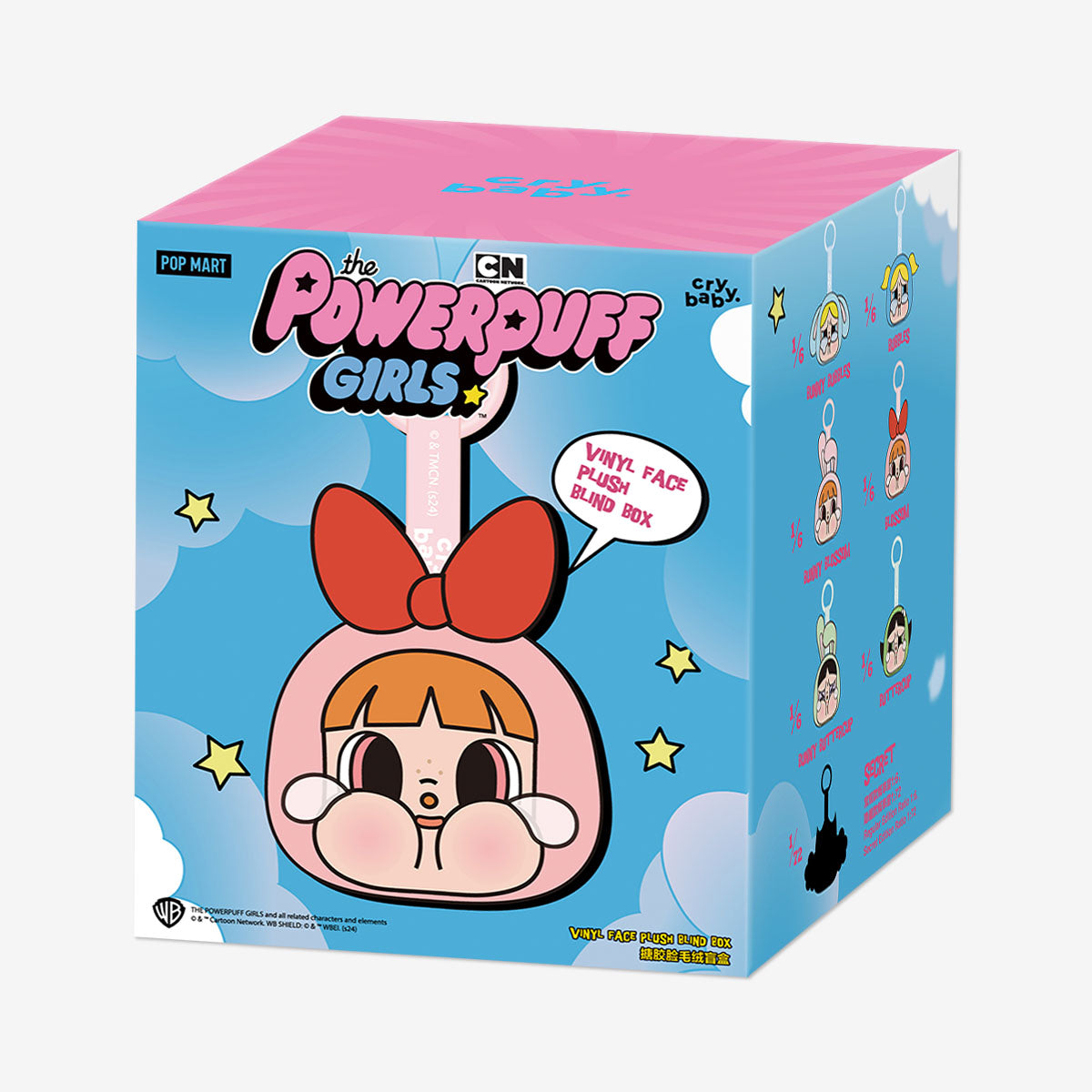 Pop Mart CryBaby x Powerpuff Girls Series Vinyl Face Plush Sealed Case