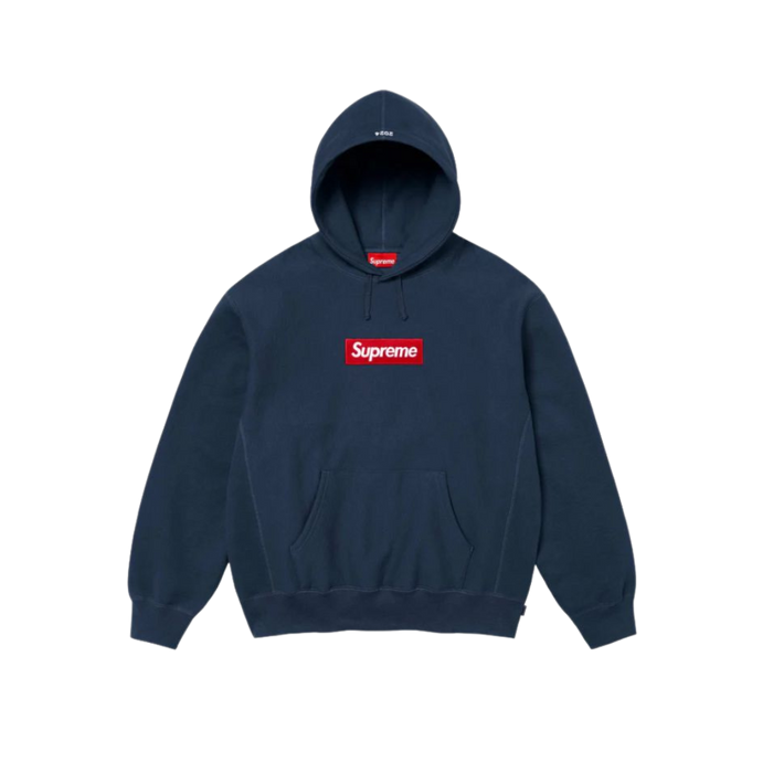 Supreme Box Logo Hooded Sweatshirt Sweatshirt (FW24) Navy